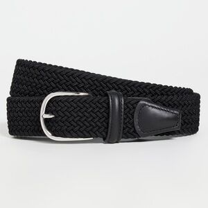 Anderson’s Men’s Interwoven Italian Leather/Nylon Flexible Sizing Belt $264 New